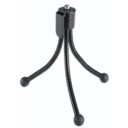 Hama Flexi Tripode Mini per fotocamera con filettatura 1/4" - Pieghevole - Altezza regolabile fino a 10 cm - Peso max 200 g - Plastica - Colore nero