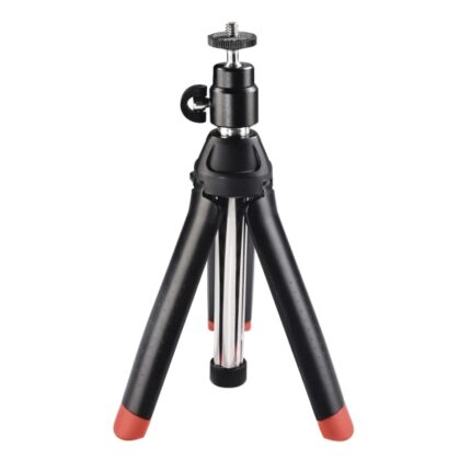 Hama Multi 4In1 Mini treppiede con filettatura da 1/4" - Altezza regolabile fino a 86 cm - Supporto per smartphone e action cam - Peso massimo 400 g - Alluminio - Testa a 3 vie - Colore nero