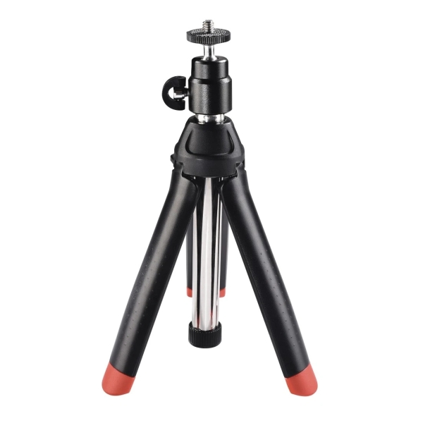 Hama Multi 4In1 Mini treppiede con filettatura da 1/4" - Altezza regolabile fino a 86 cm - Supporto per smartphone e action cam - Peso massimo 400 g - Alluminio - Testa a 3 vie - Colore nero Hama Multi 4In1 Mini treppiede con filettatura da 1/4" - Altezza regolabile fino a 86 cm - Supporto per smartphone e action cam - Peso massimo 400 g - Alluminio - Testa a 3 vie - Colore nero
