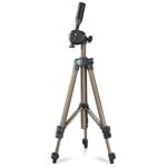 Hama Star 05 Treppiede per fotocamera - Peso massimo 500 g - Altezza regolabile fino a 106,5 cm - Alluminio - Supporto a sgancio rapido - Testa a 3 vie - Colore beige - immagine 3
