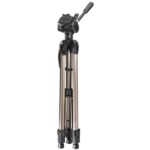 Hama Star 63 Treppiede per fotocamera - Peso max 4 kg - Altezza regolabile fino a 166 cm - Manovella nella colonna centrale - Alluminio - Supporto a sgancio rapido - Testa a 3 vie - Colore beige - immagine 4