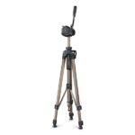 Hama Star 63 Treppiede per fotocamera - Peso max 4 kg - Altezza regolabile fino a 166 cm - Manovella nella colonna centrale - Alluminio - Supporto a sgancio rapido - Testa a 3 vie - Colore beige - immagine 5