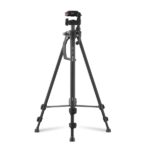Hama Star 153 3D Treppiede per fotocamera e smartphone - Peso max 990 g - Altezza regolabile fino a 153 cm - Manovella nella colonna centrale - Alluminio - Testa a 3 vie - Colore nero - immagine 4