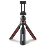 Hama Solid Mini treppiede per smartphone e fotocamera - Peso massimo 270 g - Pieghevole - Altezza regolabile fino a 19 cm - Plastica - Testa a sfera 3D - Colore nero
