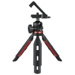 Hama Solid Mini treppiede per smartphone e fotocamera - Peso massimo 270 g - Pieghevole - Altezza regolabile fino a 19 cm - Plastica - Testa a sfera 3D - Colore nero - immagine 3