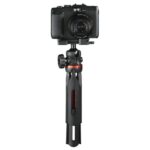 Hama Solid Mini treppiede per smartphone e fotocamera - Peso massimo 270 g - Pieghevole - Altezza regolabile fino a 19 cm - Plastica - Testa a sfera 3D - Colore nero - immagine 5