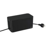 Hama Mini scatola per prese multiple e cavi - Facile da organizzare e pulire - Protezione per bambini e animali domestici - Diametro massimo del cavo 15 mm - 23,5 x 11,5 x 12 cm - Colore nero - immagine 5