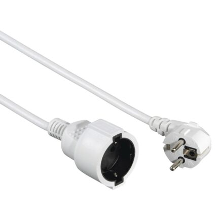Hama  Cavo di alimentazione prolunga angolato - Potenza massima 3680 W - Lunghezza 5 m - Sezione 1
