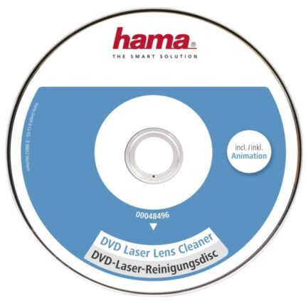 Hama CD Pulitore per apparecchi DVD - Micro spazzole - 8 lingue - Pulizia a secco - Colore bianco e blu