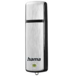 Hama Fancy Memoria Pendrive USB 2.0 con cappuccio - Capacità 128 GB - Trasferimento 15 Mb/s - Alluminio spazzolato - 20x66x8 mm - Colore nero e argento - immagine 2