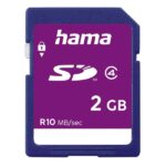Hama Scheda SD 2 GB - Classe 4 - 10 Mb/s - Colore blu