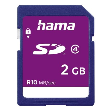 Hama Scheda SD 2 GB - Classe 4 - 10 Mb/s - Colore blu
