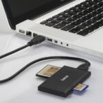 Lettore di schede Hama - CompactFlash - Compatibile con SD - Micro-SD - Connessione USB-A - 90,3 x 9 x 50,3 mm - Colore nero - immagine 4