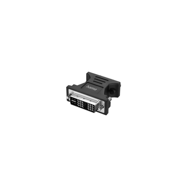 Hama Essential Adattatore video - Full HD - DVI maschio - VGA femmina - Colore nero Hama Essential Adattatore video - Full HD - DVI maschio - VGA femmina - Colore nero