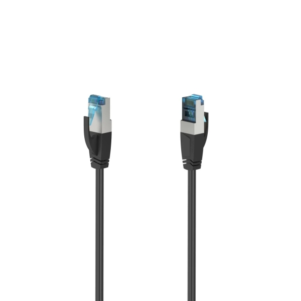 Cavo di rete FTP RJ45 Cat-6a Hama Essential - Lunghezza 3 m - Velocità fino a 10 Gbps - Doppia schermatura - Colore nero Cavo di rete FTP RJ45 Cat-6a Hama Essential - Lunghezza 3 m - Velocità fino a 10 Gbps - Doppia schermatura - Colore nero