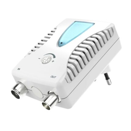 Hama Essential Amplificatore per cavo a banda larga - Catv - Amplificazione 22dB - Attenuazione 13dB - Colore bianco