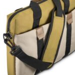 Hama Silvan Custodia per laptop fino a 14,1" - Poliestere riciclato - Tasca frontale - Interno imbottito - 39x5x31cm - Colore beige e giallo - immagine 4