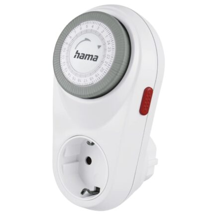 Hama Curvo Presa con timer meccanico - Potenza massima 3680 W - Tensione 250 V - Intervalli di 15 min - Colore bianco