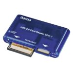 Lettore di schede Hama - Connessione USB-A - CompactFlash - Compatibile con SD - Scheda xd - 57x97x17 mm - Colore blu - immagine 3