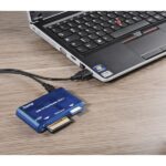 Lettore di schede Hama - Connessione USB-A - CompactFlash - Compatibile con SD - Scheda xd - 57x97x17 mm - Colore blu - immagine 4