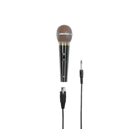Hama Dm60 Microfono dinamico - Cavo 3 m - 100 Hz - XLR femmina - Cardioide - 600 Ohm - 180 x 54 x 54 mm - Colore argento