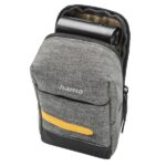 Hama Terra Custodia per fotocamera - Poliestere riciclato - Passante per cintura - Cinghia da collo rimovibile - 7,5 x 4,5 x 13 cm - Colore grigio - immagine 5