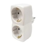 Hama Presa a muro con 2 prese Schuko - Potenza massima 3600 W - Colore bianco