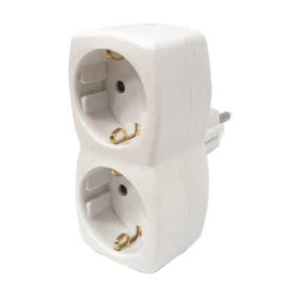 Hama Presa a muro con 2 prese Schuko - Potenza massima 3600 W - Colore bianco