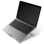 Hama Alu Supporto per laptop fino a 15,6" - Supporta fino a 5 kg - Altezza regolabile - Antiscivolo - Alluminio - 26,5x23x5,50 cm - Colore argento - immagine 5