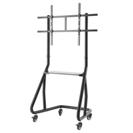 Hama Trolley Supporto con ruote per TV fino a 100" - Peso max 80 kg - VESA 1000x600 mm - Altezza regolabile - Alluminio - 68