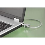 Cavo di sicurezza Hama per laptop da 4 mm - Cavo da 180 cm - 2 chiavi cilindriche - Acciaio - Colore argento - immagine 2