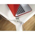Cavo di sicurezza Hama per laptop da 4 mm - Cavo da 180 cm - 2 chiavi cilindriche - Acciaio - Colore argento - immagine 3