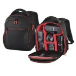 Hama Miami Zaino per fotocamera - Capacità 5 l - Poliestere - Scomparti separati per obiettivi - Maniglia - 22 x 10 x 24 cm - Colore nero