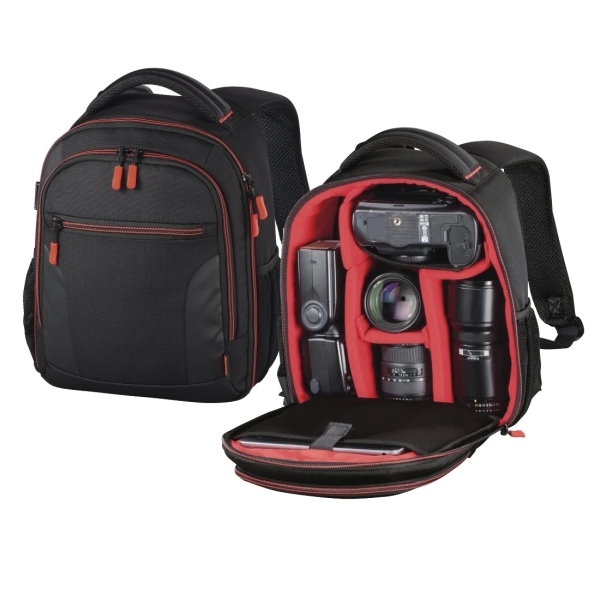 Hama Miami Zaino per fotocamera - Capacità 5 l - Poliestere - Scomparti separati per obiettivi - Maniglia - 22 x 10 x 24 cm - Colore nero Hama Miami Zaino per fotocamera - Capacità 5 l - Poliestere - Scomparti separati per obiettivi - Maniglia - 22 x 10 x 24 cm - Colore nero
