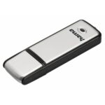 Chiavetta USB 2.0 Hama Fancy Memoria con cappuccio - Capacità 32 GB - Velocità di trasferimento 10 Mb/s - Alluminio spazzolato - Colori: nero e argento