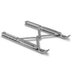 Hama Supporto in alluminio per laptop fino a 15,6" - Supporta fino a 5 kg - Pieghevole - Inclinazione a 6 livelli - Antiscivolo - Alluminio - 18 x 25 x 2 cm - Colore argento - immagine 3