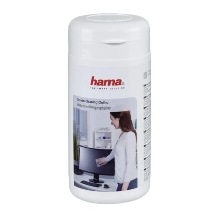 Hama Confezione da 100 panni in lana per schermi - Contenitore dispenser