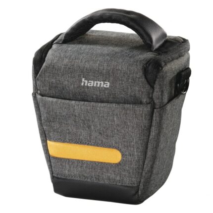 Hama Trinidad Custodia per fotocamera - Poliestere riciclato - Cinghia per cintura - Maniglia - 16x10x16cm - Colore grigio