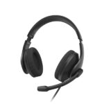 Hama Hs-USB300 V2 Cuffie con microfono omnidirezionale - Cavo da 2 m - Archetto regolabile - Cuscinetti in rete - Colore nero