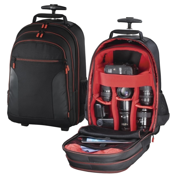 Hama Miami Valigia Trolley per Fotocamera - Capacità 12L - Maniglie a scomparsa - Scomparti separati per obiettivi - Manico estensibile - Maniglia - 30x23x50cm - Colore Nero Hama Miami Valigia Trolley per Fotocamera - Capacità 12L - Maniglie a scomparsa - Scomparti separati per obiettivi - Manico estensibile - Maniglia - 30x23x50cm - Colore Nero