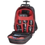 Hama Miami Valigia Trolley per Fotocamera - Capacità 12L - Maniglie a scomparsa - Scomparti separati per obiettivi - Manico estensibile - Maniglia - 30x23x50cm - Colore Nero - immagine 3