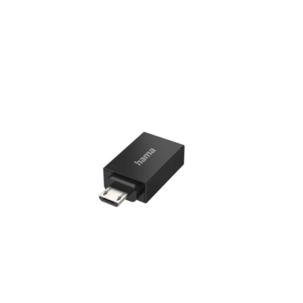 Hama Essential Adattatore USB - Micro USB maschio - USB femmina - 480 Mb/s - Funzione OTG - Colore nero