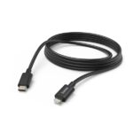 Cavo di ricarica Hama - USB-C - Ligthning - Velocità fino a 480Mbps - Lunghezza 3m - Intensità massima 3A - Colore nero