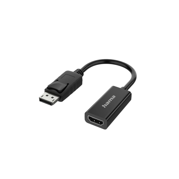 Hama Essential Adattatore video - 4K - DisplayPort maschio - HDMI femmina - Colore nero Hama Essential Adattatore video - 4K - DisplayPort maschio - HDMI femmina - Colore nero