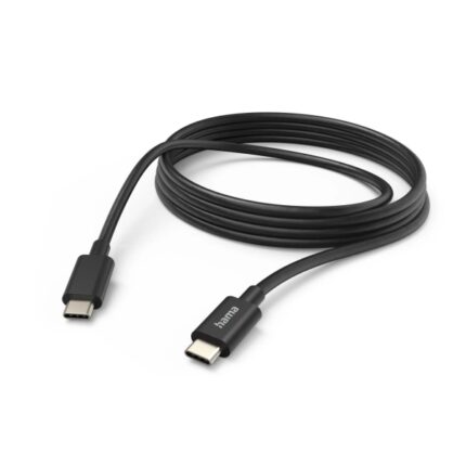 Cavo USB-C maschio Hama - Potenza massima 60 W - Lunghezza 3 m - Velocità fino a 480 Mbps - Nichelato - Colore nero