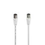 5 m - Schermatura 75 dB - Impedenza 75 Ohm - Colore bianco