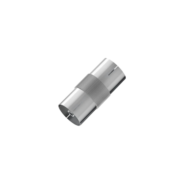 Hama Essential Adattatore antenna - Doppio coassiale maschio - Colore argento Hama Essential Adattatore antenna - Doppio coassiale maschio - Colore argento