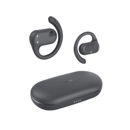 Hama Spirit Open Cuffie wireless con microfono omnidirezionale - Bluetooth - Portata 10 m - IPX4 - Display LED - Ricarica tramite USB-C - Colore nero