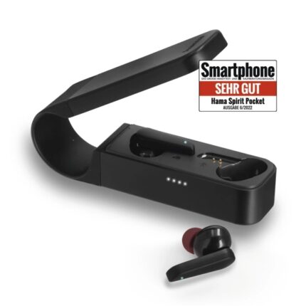 Hama Essential Cuffie con microfono omnidirezionale - Bluetooth - Autonomia fino a 30 ore - Portata 10 m - Assistente vocale - Ricarica tramite USB-C - Colore nero
