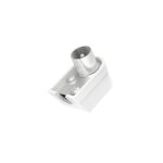 Hama Essential Connettore coassiale femmina - Angolo 90º - Cavi fino a 6 mm - Coassiale maschio - Fissaggio con vite - Colore bianco
